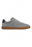 TOMMY HILFIGER LO LUX SUEDE SNEAKER ΠΑΠΟΥΤΣΙΑ ΑΝΔΡΙΚΟ GREY