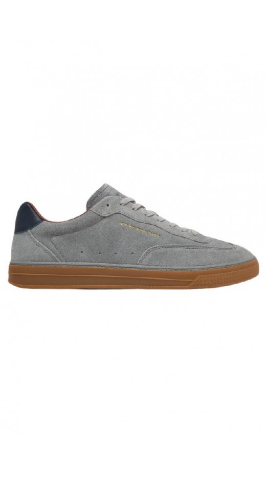 TOMMY HILFIGER LO LUX SUEDE SNEAKER ΠΑΠΟΥΤΣΙΑ ΑΝΔΡΙΚΟ GREY