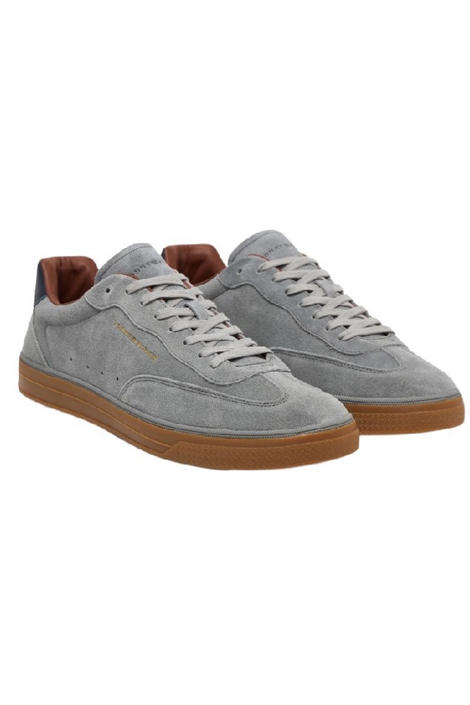 TOMMY HILFIGER LO LUX SUEDE SNEAKER ΠΑΠΟΥΤΣΙΑ ΑΝΔΡΙΚΟ GREY