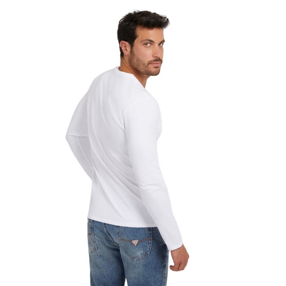 GUESS CORE T-SHIRT ΜΠΛΟΥΖΑ  ΑΝΔΡΙΚΗ WHITE