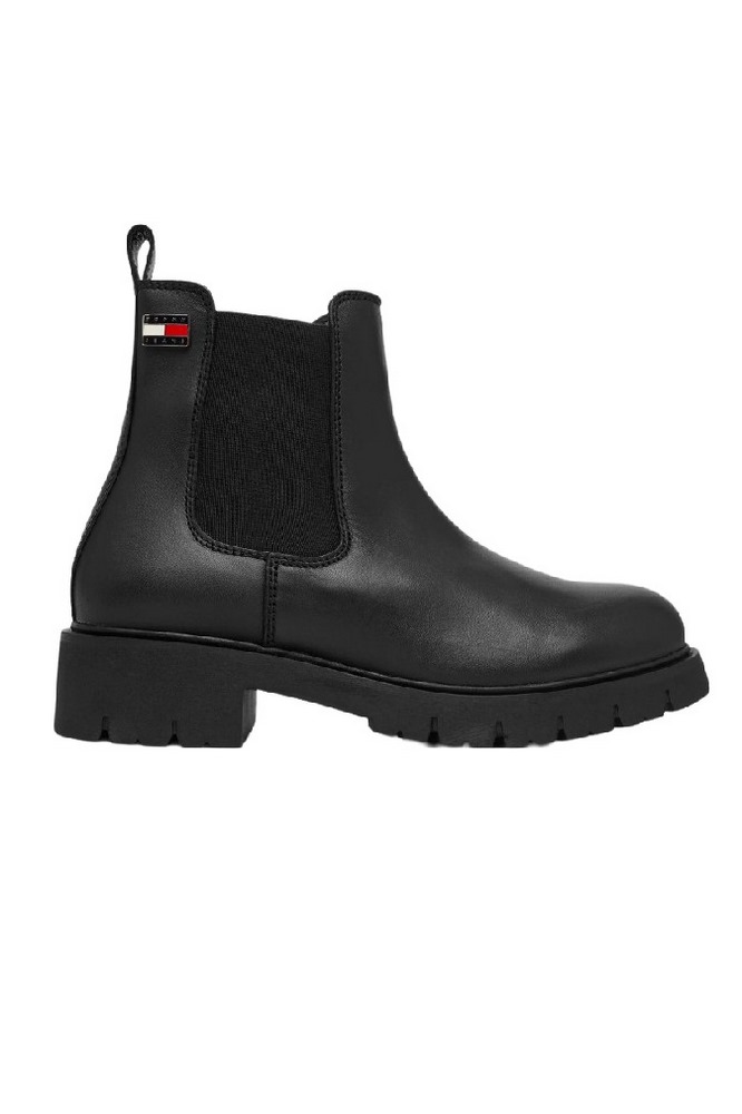 TOMMY JEANS CLEATED CHELSEA BOOTS ΠΑΠΟΥΤΣΙ ΓΥΝΑΙΚΕΙΟ BLACK