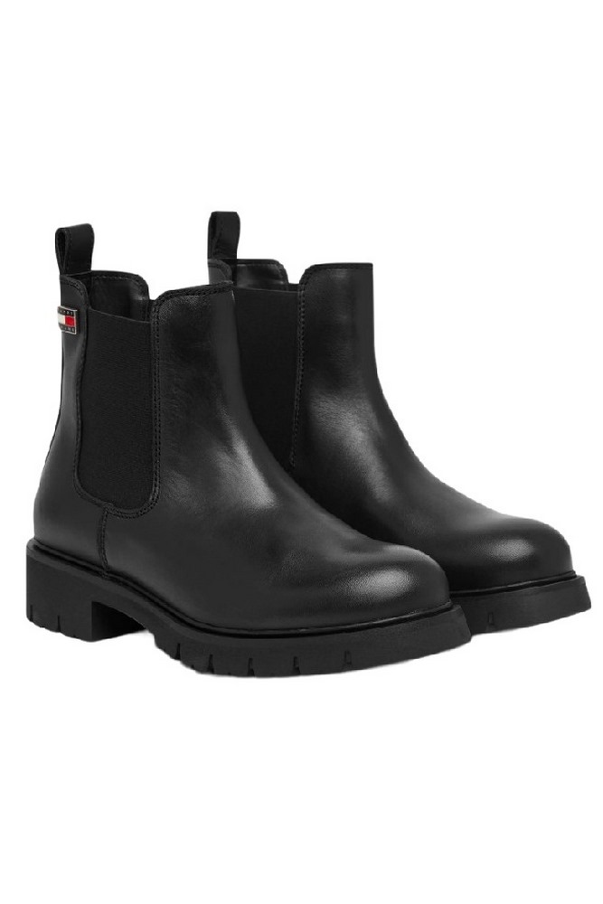 TOMMY JEANS CLEATED CHELSEA BOOTS ΠΑΠΟΥΤΣΙ ΓΥΝΑΙΚΕΙΟ BLACK