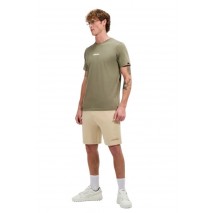 ELLESSE SEASONAL FUNDAMENTALS OLLIO TEE T-SHIRT ΜΠΛΟΥΖΑ ΑΝΔΡΙΚΗ KHAKI