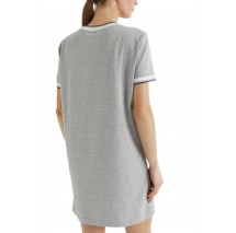 CALVIN KLEIN JEANS CTN MONOGRAM STRIPE TRIM MINI ΦΟΡΜΑ ΓΥΝΑΙΚΕΙΟ GREY