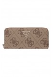 GUESS LAUREL II SLG LARGE ZIP AROUND ΠΟΡΤΟΦΟΛΙ ΓΥΝΑΙΚΕΙΟ LATTE