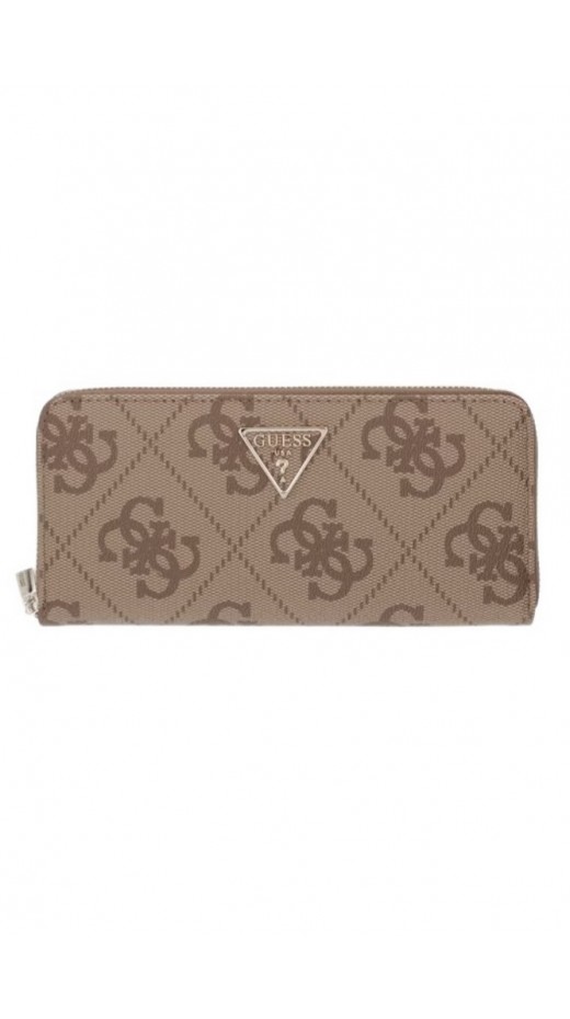 GUESS LAUREL II SLG LARGE ZIP AROUND ΠΟΡΤΟΦΟΛΙ ΓΥΝΑΙΚΕΙΟ LATTE