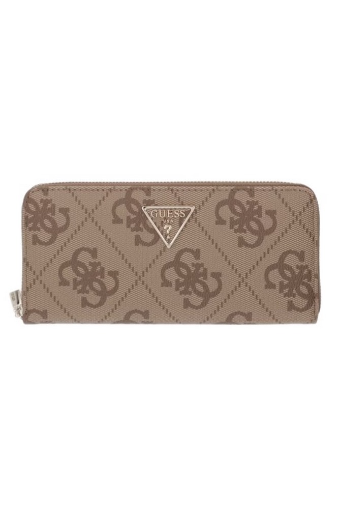GUESS LAUREL II SLG LARGE ZIP AROUND ΠΟΡΤΟΦΟΛΙ ΓΥΝΑΙΚΕΙΟ LATTE