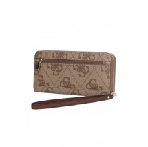 GUESS LAUREL II SLG LARGE ZIP AROUND ΠΟΡΤΟΦΟΛΙ ΓΥΝΑΙΚΕΙΟ LATTE