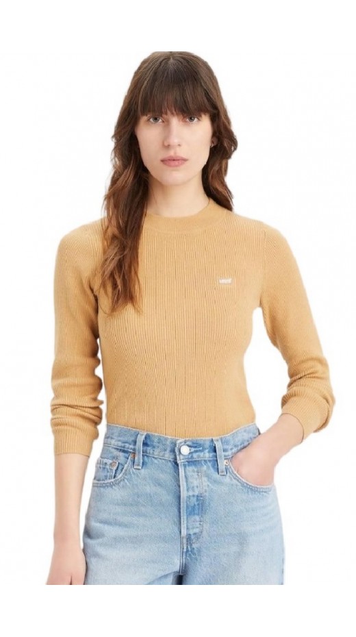 LEVIS RIB CREW SWEATER A07190022 ΜΠΛΟΥΖΑ ΓΥΝΑΙΚΕΙΑ TAN