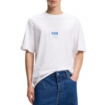 HUGO BOSS JERSEY NROMO T-SHIRT ΜΠΛΟΥΖΑ ΑΝΔΡΙΚΗ WHITE