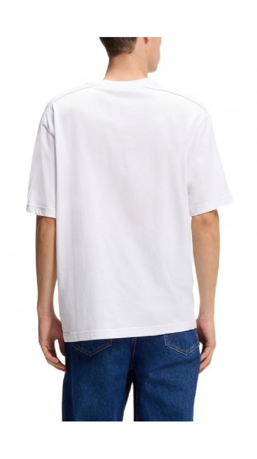 HUGO BOSS JERSEY NROMO T-SHIRT ΜΠΛΟΥΖΑ ΑΝΔΡΙΚΗ WHITE