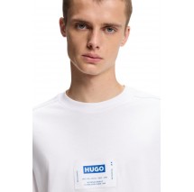 HUGO BOSS JERSEY NROMO T-SHIRT ΜΠΛΟΥΖΑ ΑΝΔΡΙΚΗ WHITE