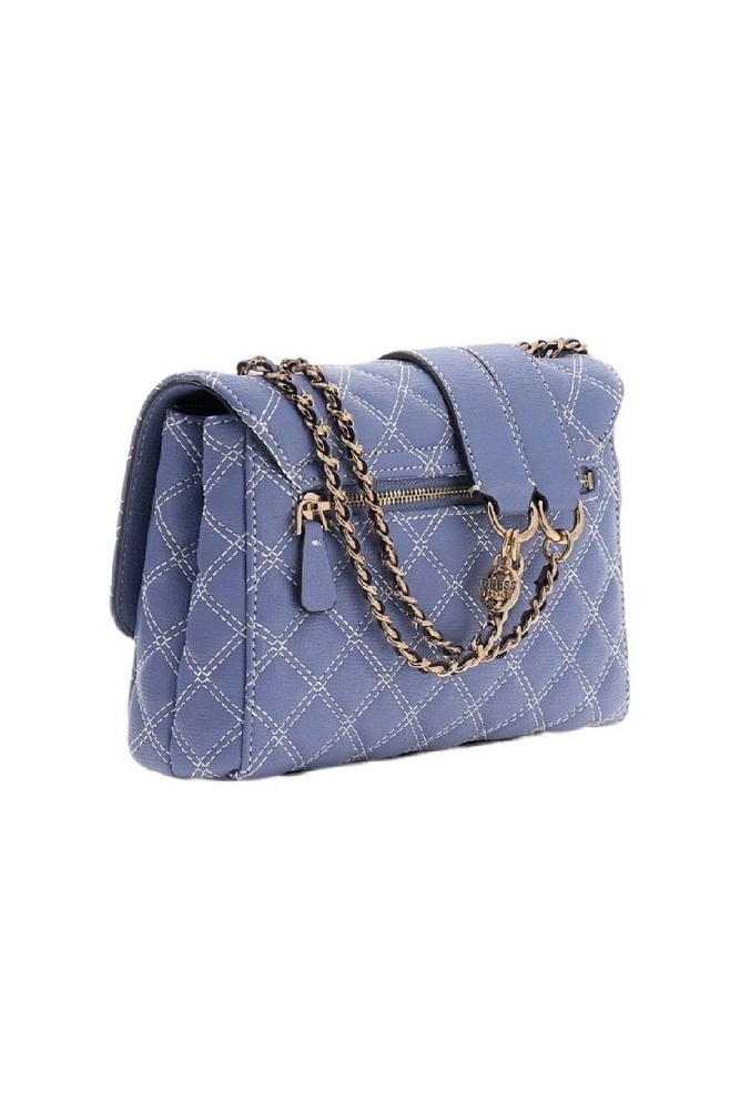 GUESS GIULLY II 2 COMP CNVRTBLE FLAP ΤΣΑΝΤΑ ΓΥΝΑΙΚΕΙΑ BLUE