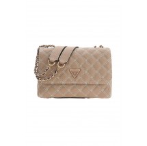 GUESS GIULLY II 2 COMP CNVRTBLE FLAP ΤΣΑΝΤΑ ΓΥΝΑΙΚΕΙΑ MOCHA