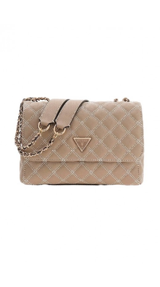 GUESS GIULLY II 2 COMP CNVRTBLE FLAP ΤΣΑΝΤΑ ΓΥΝΑΙΚΕΙΑ MOCHA