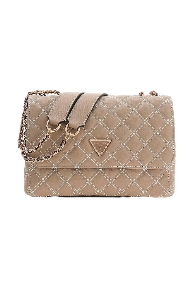 GUESS GIULLY II 2 COMP CNVRTBLE FLAP ΤΣΑΝΤΑ ΓΥΝΑΙΚΕΙΑ MOCHA