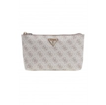 GUESS LAUREL II SLG WRISTLET POUCH ΤΣΑΝΤΑ ΓΥΝΑΙΚΕΙΑ TAUPE