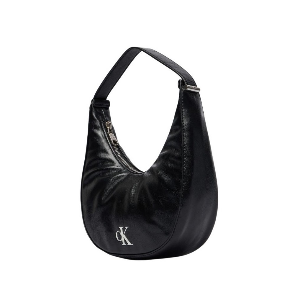 CALVIN KLEIN BUCKLE CONVERTIBLE CLUTCH ΤΣΑΝΤΑ ΓΥΝΑΙΚΕΙΑ BLACK