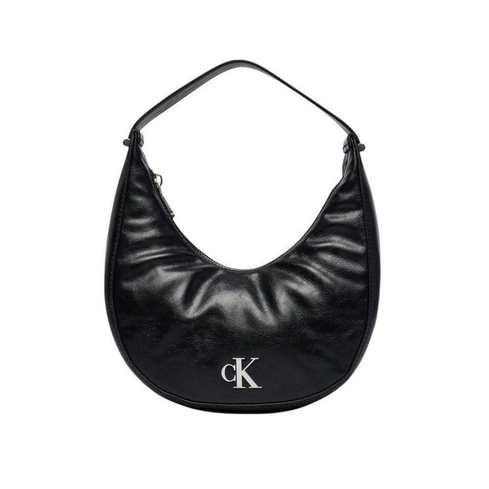 CALVIN KLEIN BUCKLE CONVERTIBLE CLUTCH ΤΣΑΝΤΑ ΓΥΝΑΙΚΕΙΑ BLACK