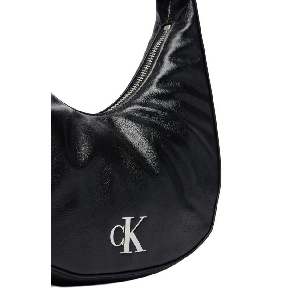 CALVIN KLEIN BUCKLE CONVERTIBLE CLUTCH ΤΣΑΝΤΑ ΓΥΝΑΙΚΕΙΑ BLACK