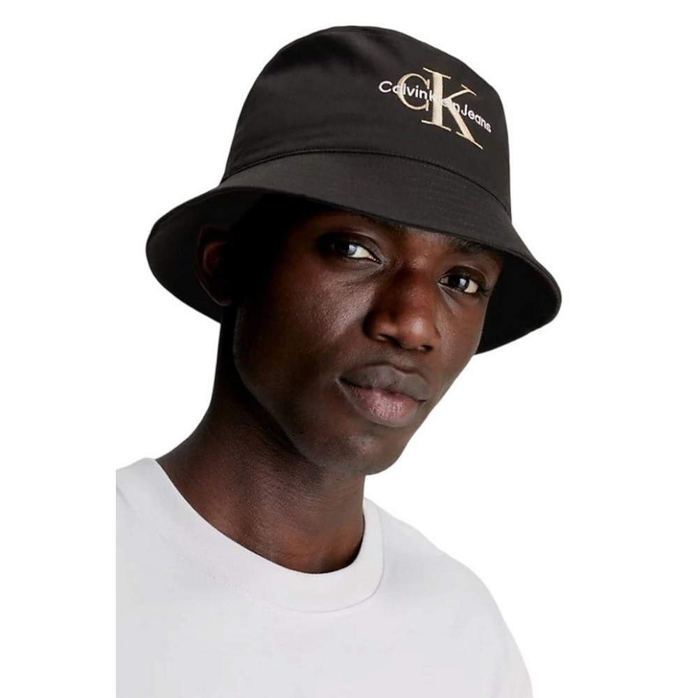Calvin Klein Denim Bucket Hat CALVIN KLEIN JEANS MONOGRAM BUCKET