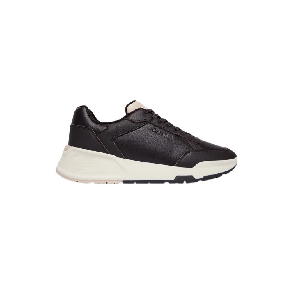 CALVIN KLEIN CITY RUNNER LACEUP LTH MIX ΠΑΠΟΥΤΣΙ ΑΝΔΡΙΚΟ BLACK/WHITE