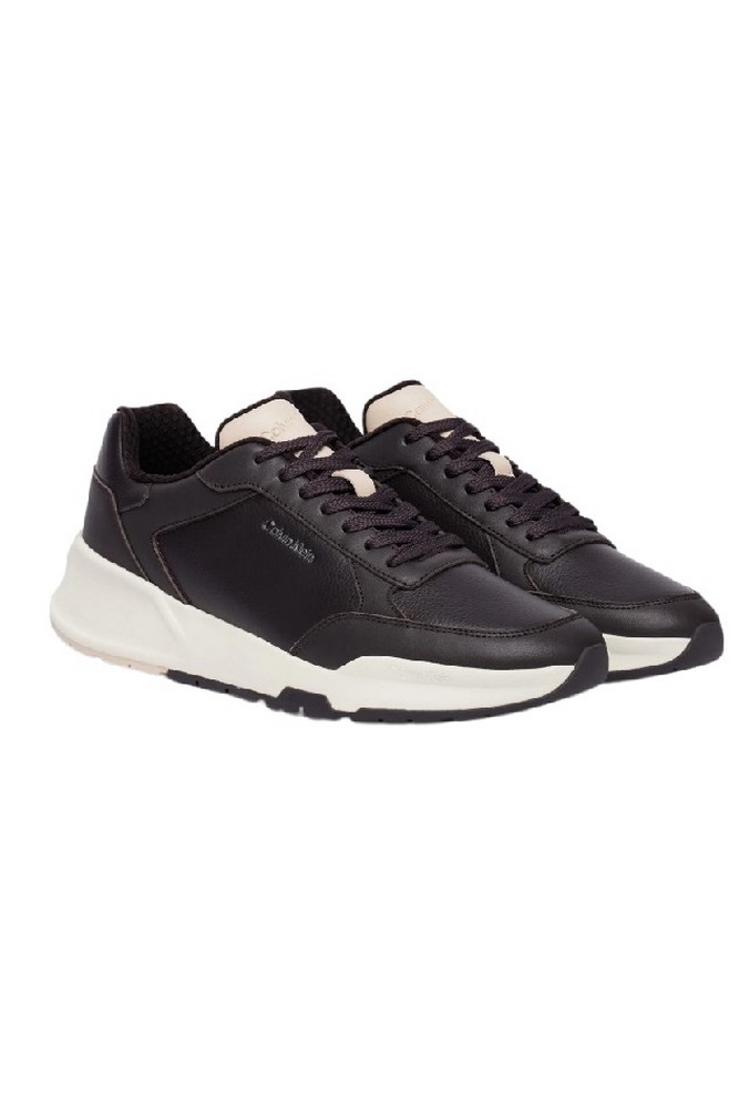 CALVIN KLEIN CITY RUNNER LACEUP LTH MIX ΠΑΠΟΥΤΣΙ ΑΝΔΡΙΚΟ BLACK/WHITE