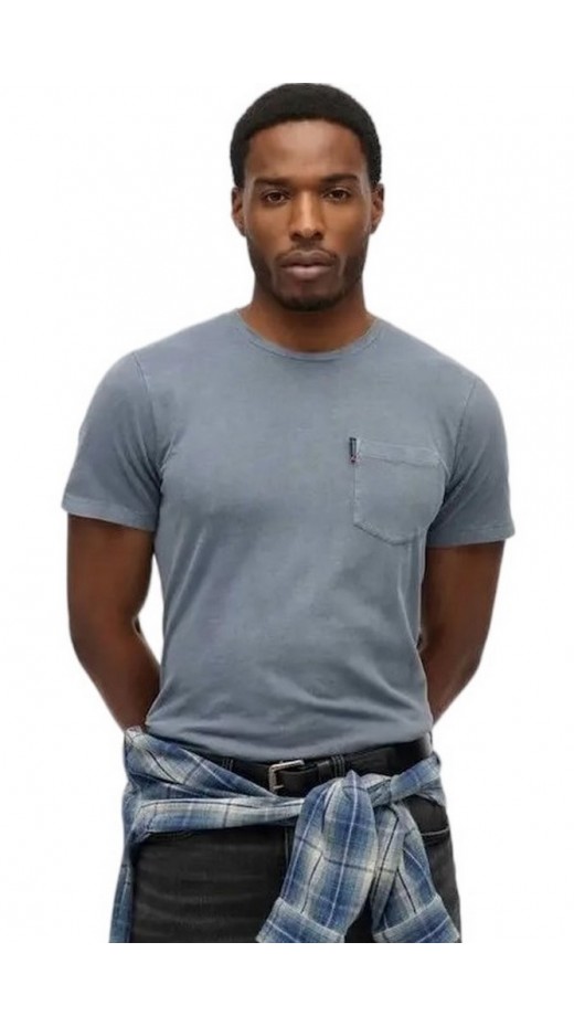 SUPERDRY D2 OVIN CLASSIC ESSENTIAL POCKET TEE T-SHIRT ΜΠΛΟΥΖΑ ΑΝΔΡΙΚΗ BLUE