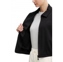 GUESS ANNIE CROP FULL ZIP JACKET ΜΠΟΥΦΑΝ ΓΥΝΑΙΚΕΙΟ BLACK