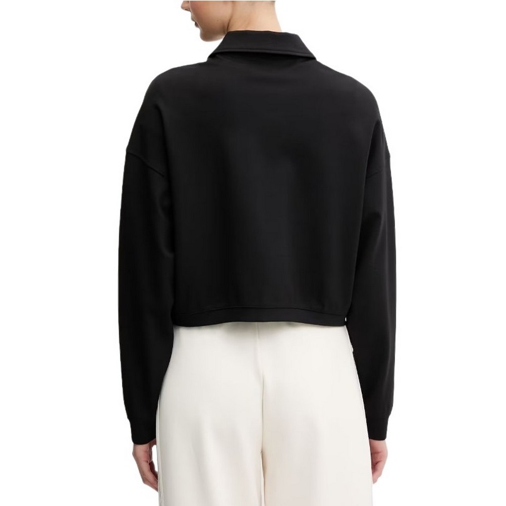 GUESS ANNIE CROP FULL ZIP JACKET ΜΠΟΥΦΑΝ ΓΥΝΑΙΚΕΙΟ BLACK