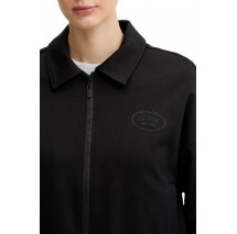 GUESS ANNIE CROP FULL ZIP JACKET ΜΠΟΥΦΑΝ ΓΥΝΑΙΚΕΙΟ BLACK