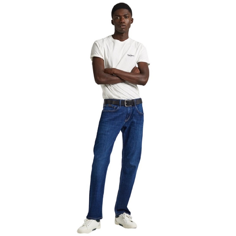 PEPE JEANS LONDON STRAIGHT JEANS ΠΑΝΤΕΛΟΝΙ ΑΝΔΡΙΚΟ BLUΕ DENIM