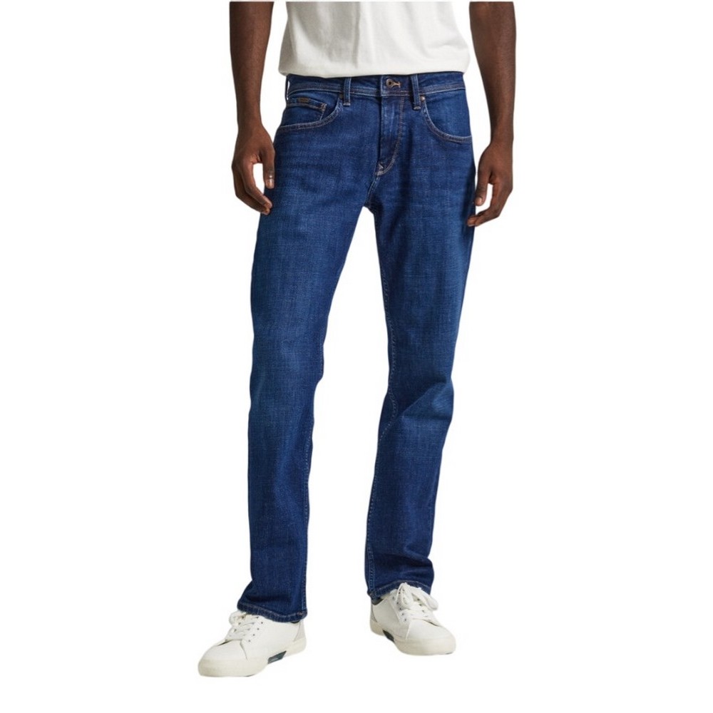 PEPE JEANS LONDON STRAIGHT JEANS ΠΑΝΤΕΛΟΝΙ ΑΝΔΡΙΚΟ BLUΕ DENIM