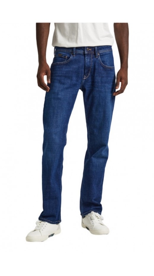 PEPE JEANS LONDON STRAIGHT JEANS ΠΑΝΤΕΛΟΝΙ ΑΝΔΡΙΚΟ BLUΕ DENIM