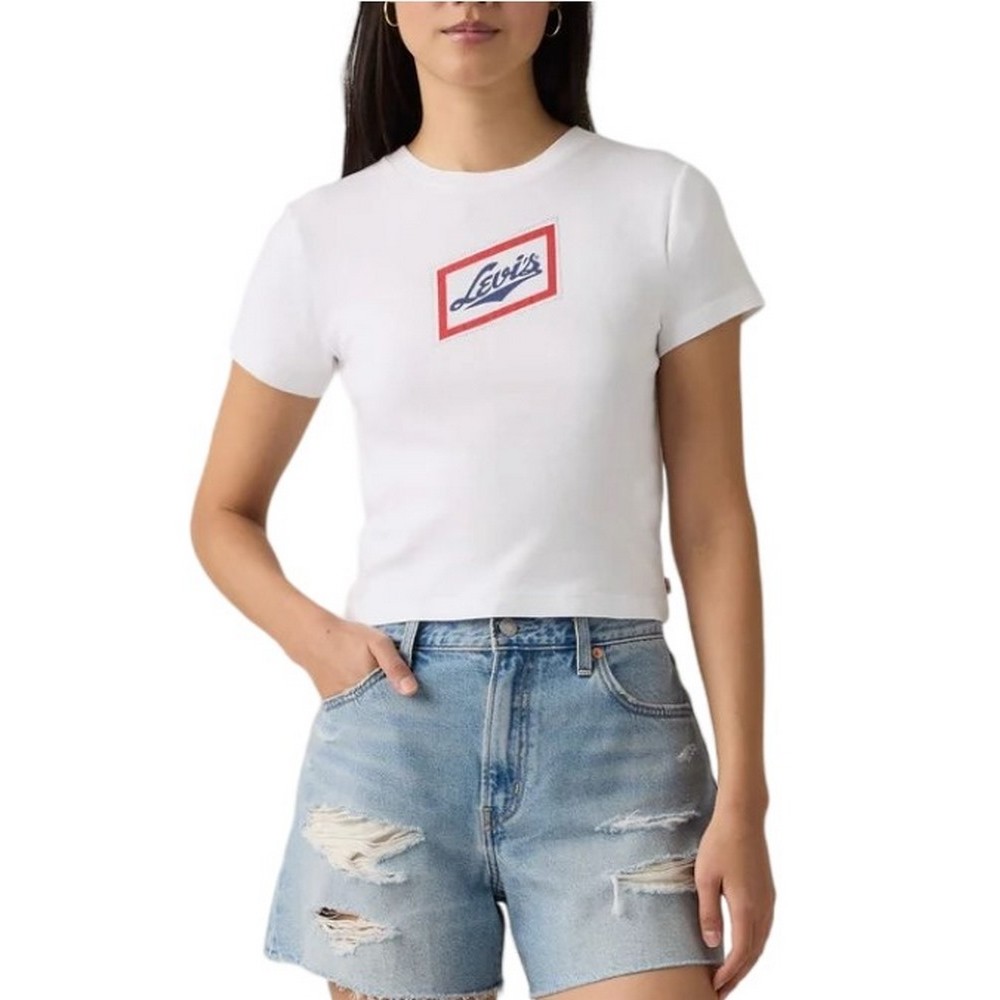 LEVIS GR ESSENTIAL SPORTY TEE T-SHIRT ΜΠΛΟΥΖΑ ΓΥΝΑΙΚΕΙΑ WHITE