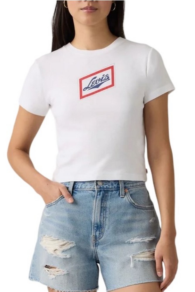 LEVIS GR ESSENTIAL SPORTY TEE T-SHIRT ΜΠΛΟΥΖΑ ΓΥΝΑΙΚΕΙΑ WHITE