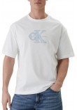 CALVIN KLEIN JEANS 16S ELEVATED MONOLOGO T-SHIRT ΜΠΛΟΥΖΑ ΑΝΔΡΙΚΗ BRIGHT WHITE