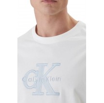 CALVIN KLEIN JEANS 16S ELEVATED MONOLOGO T-SHIRT ΜΠΛΟΥΖΑ ΑΝΔΡΙΚΗ BRIGHT WHITE