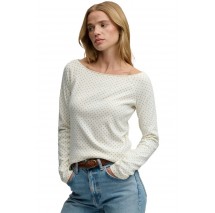 SUPERDRY BARDOT OFF SHOULDER ΤΟΠ ΜΠΛΟΥΖΑ ΓΥΝΑΙΚΕΙΑ OFF WHITE