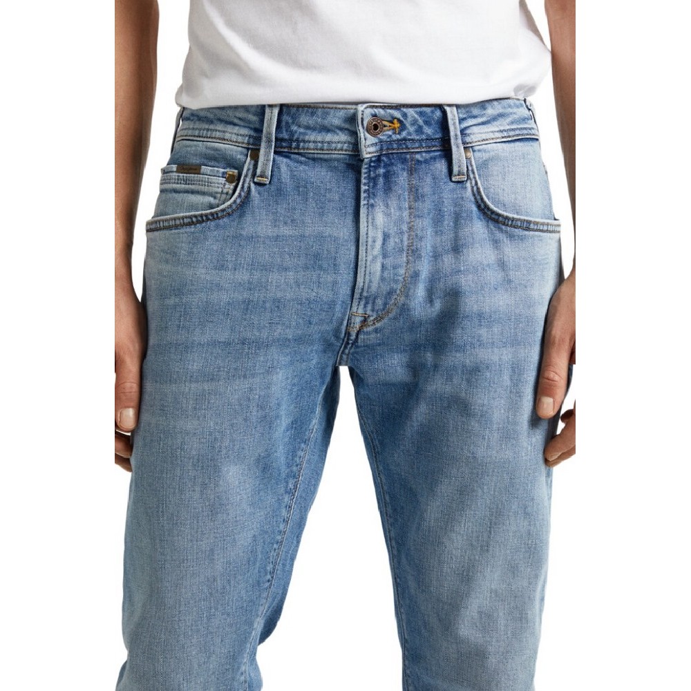 PEPE JEANS LONDON TAPERED JEANS ΠΑΝΤΕΛΟΝΙ ΑΝΔΡΙΚΟ BLUΕ DENIM