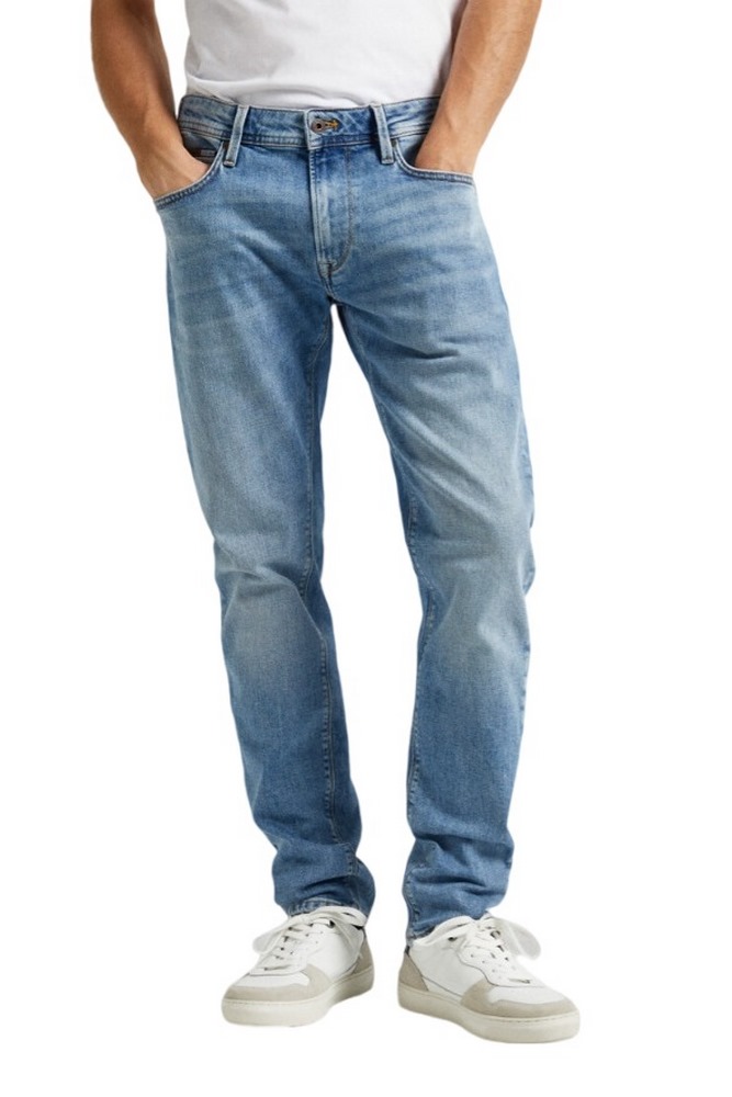 PEPE JEANS LONDON TAPERED JEANS ΠΑΝΤΕΛΟΝΙ ΑΝΔΡΙΚΟ BLUΕ DENIM