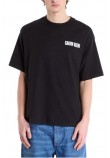 CALVIN KLEIN JEANS 16S RLX VERT LOGO CN T-SHIRT ΜΠΛΟΥΖΑ ΑΝΔΡΙΚΗ BLACK
