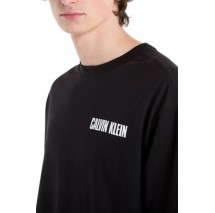CALVIN KLEIN JEANS 16S RLX VERT LOGO CN T-SHIRT ΜΠΛΟΥΖΑ ΑΝΔΡΙΚΗ BLACK