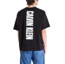 CALVIN KLEIN JEANS 16S RLX VERT LOGO CN T-SHIRT ΜΠΛΟΥΖΑ ΑΝΔΡΙΚΗ BLACK