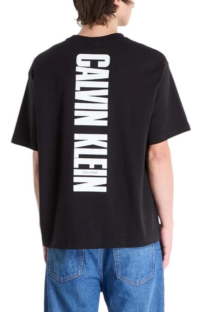 CALVIN KLEIN JEANS 16S RLX VERT LOGO CN T-SHIRT ΜΠΛΟΥΖΑ ΑΝΔΡΙΚΗ BLACK