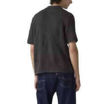 LEVIS SWEATER CAMP SHIRT ΠΛΕΚΤΟ ΠΟΥΚΑΜΙΣΟ ΑΝΔΡΙΚΟ BLACK