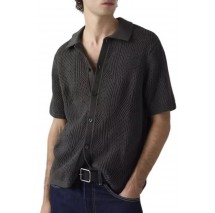 LEVIS SWEATER CAMP SHIRT ΠΛΕΚΤΟ ΠΟΥΚΑΜΙΣΟ ΑΝΔΡΙΚΟ BLACK