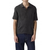 LEVIS SWEATER CAMP SHIRT ΠΛΕΚΤΟ ΠΟΥΚΑΜΙΣΟ ΑΝΔΡΙΚΟ BLACK