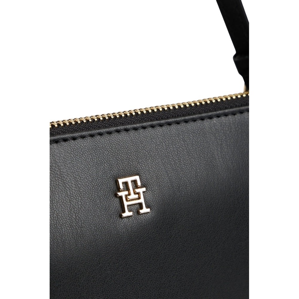 TOMMY HILFIGER ICON WRISTLET POUCH ΤΣΑΝΤΑ ΓΥΝΑΙΚΕΙΑ BLACK