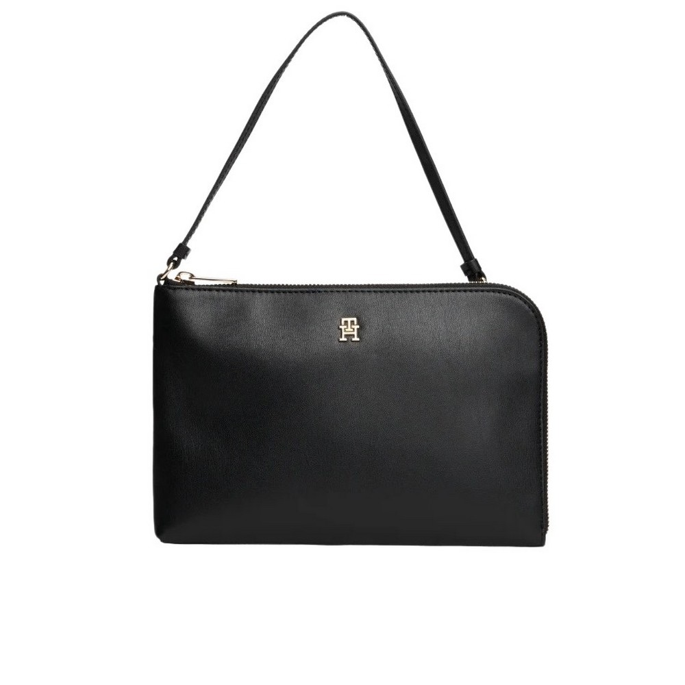 TOMMY HILFIGER ICON WRISTLET POUCH ΤΣΑΝΤΑ ΓΥΝΑΙΚΕΙΑ BLACK